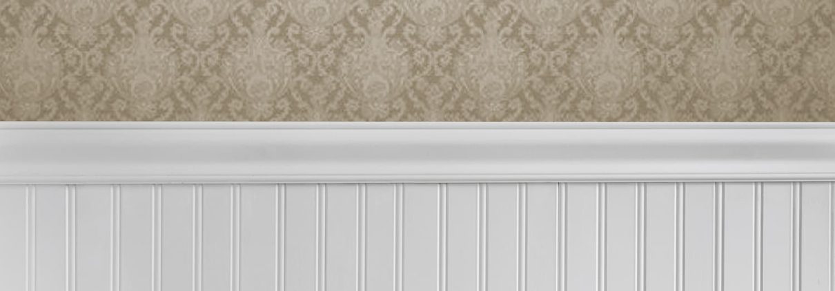 Colonial Wall Linings - Hallway - Special Grooved Beaded VJ Wall Panelling, Beaded VJ Sheets, Beaded VJ Sheeting, Beaded VJ Lining, Beaded VJ Panels, Beaded VJ Board, capped by Dodo Rail / Belt Rail