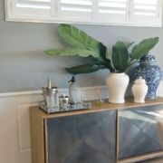 Colonial Wall Linings - Dining Room with Wainscoting Wall Panels featuring Timber Mouldings - MDF Mouldings - Dado Rail, Belt Rail, Skirt, Skirts, Skirting, Architrave, Architraves